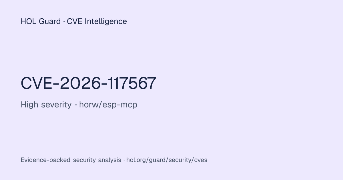 esp-mcp through commit 28afddf OS Command Injection via MCP Tool ...